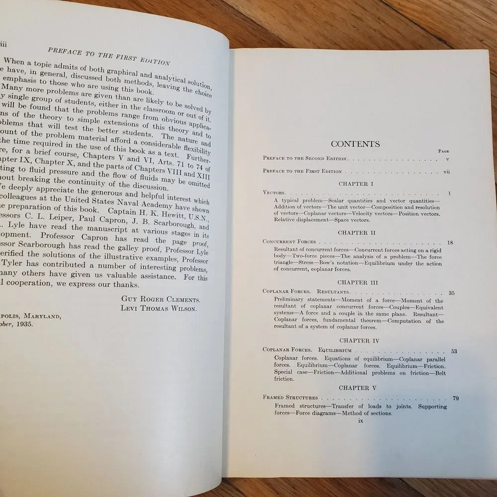 Analytical & Applied mechanics us naval‎ academy hardcover vintage 1943
